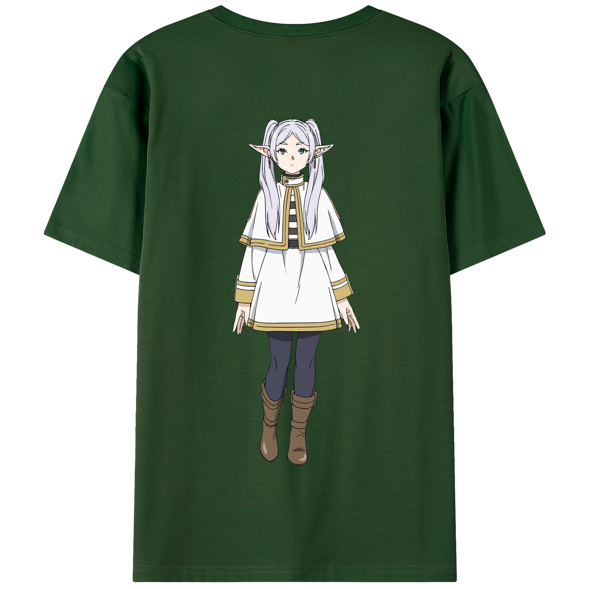 （画像用） 葬送のフリーレン Frieren 綿100％半袖Tシャツ（背面プリント）